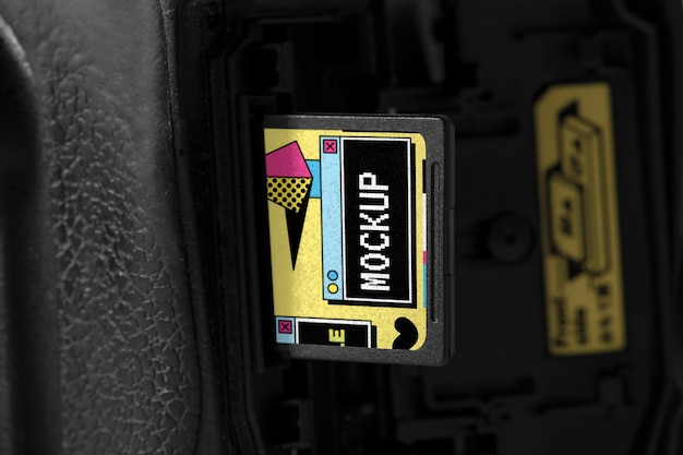 Sd card mockup design