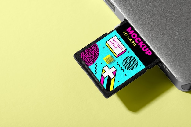 Sd card mockup design