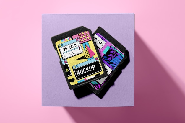 Sd card mockup design