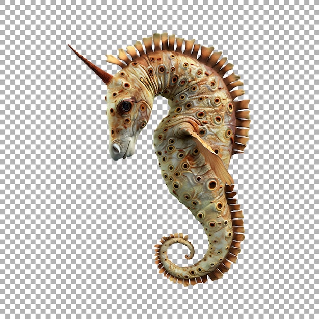 Sea Horse on Transparent Background Ai Generated