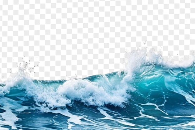 PSD sea wave isolated on transparent background