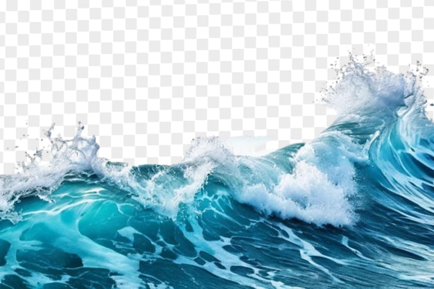 PSD sea wave isolated on transparent background