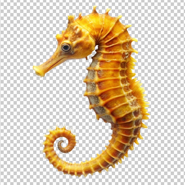 PSD seahorse on transparent background