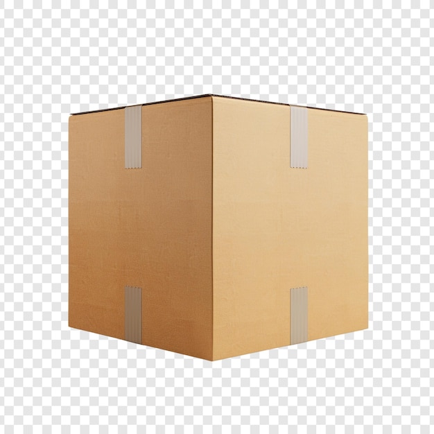 PSD sealed cardboard box