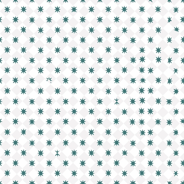 PSD a seamless pattern of green stars on a white background