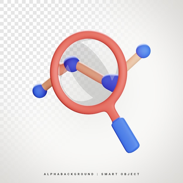 Search Analysis 3d Icon Illustration