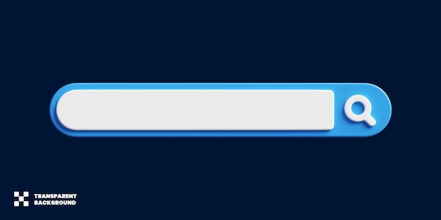 Search Bar Design In Minimalist 3D Render