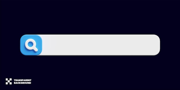 Search Bar Design In Minimalist 3D Render