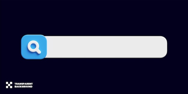 Search Bar Design In Minimalist 3D Render