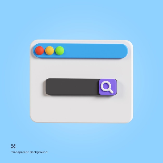 Search engine 3d icon