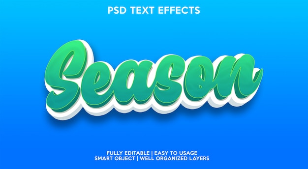 Season text effect