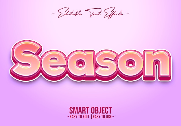 Season-Text-Style-Effect