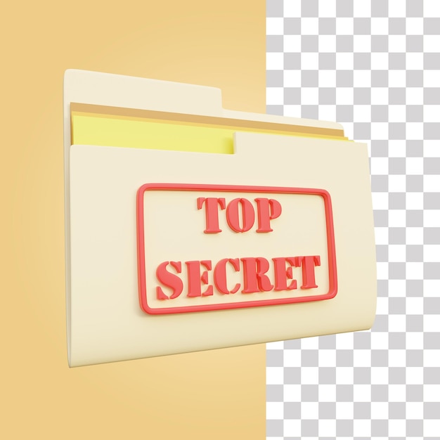 Secret File 3D Icon