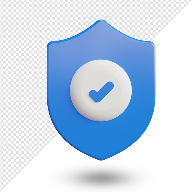 Security or safety icon 3d render