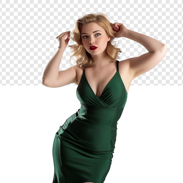 PSD seductive woman casino dress