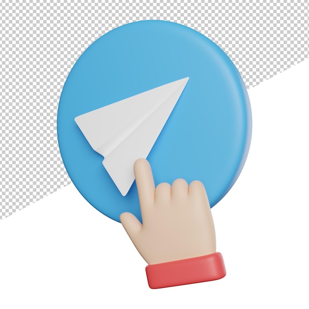 Send Sign Post Publish A blue circle with a hand pushing a paper plane