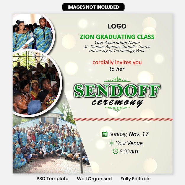 Sendoffceremonypartyflyertemplate