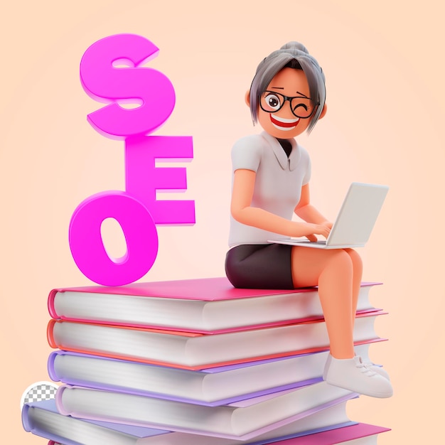 Seo analytics concept 3d illustration