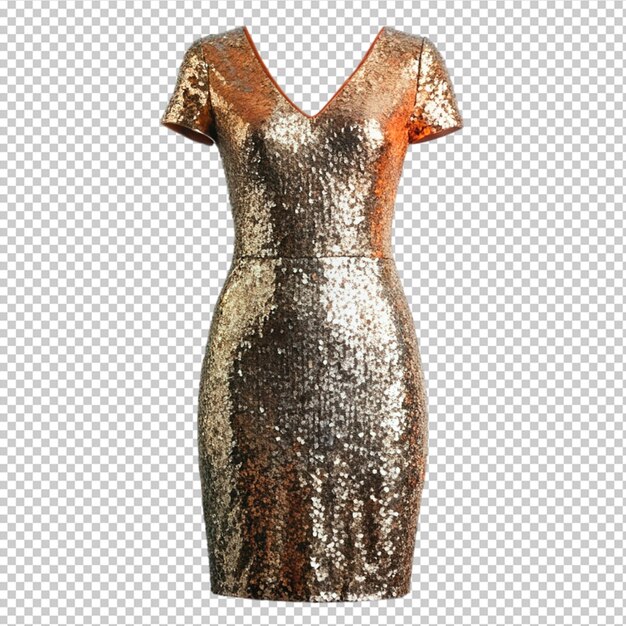 PSD the sequined dress on transparent background