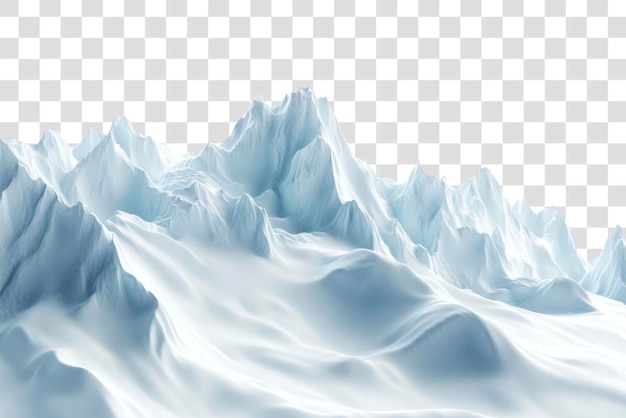 PSD serene snowy mountain landscape