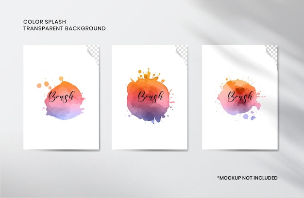 PSD a series of three colorful designs with the words quot pompeii quot on the bottom