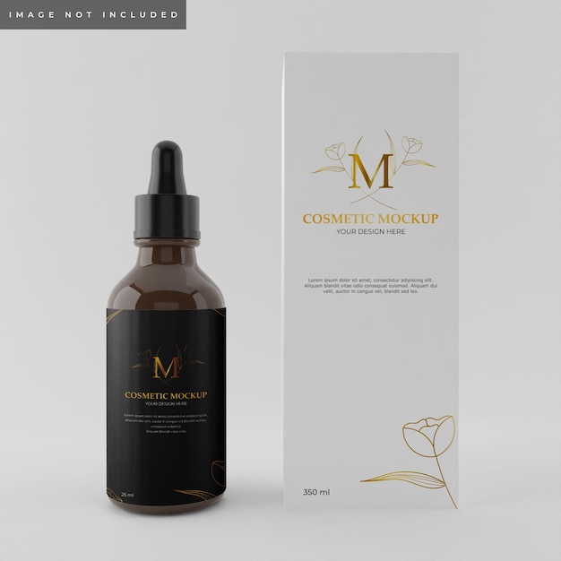 Serum bottle mockup