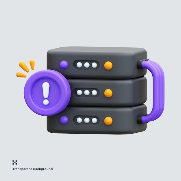 Server error 3d icon