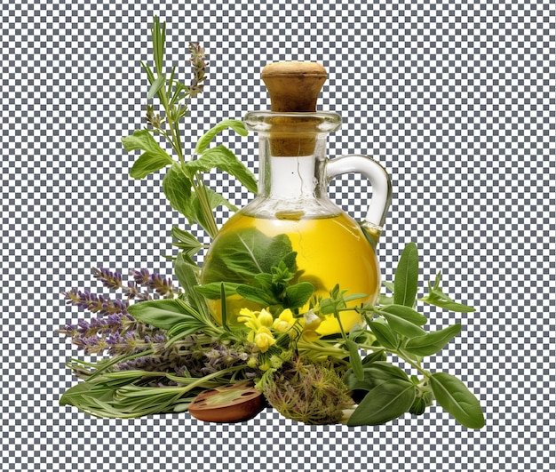 Serviceable Fragrant Herb infused Aromatherapy isolated on transparent background