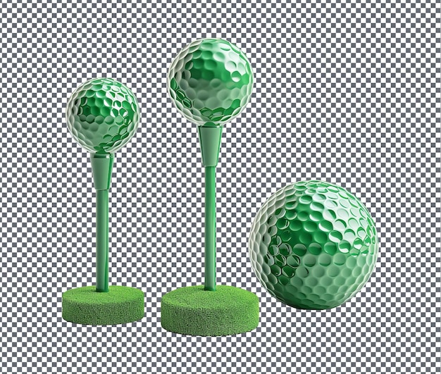 Serviceable Toy Golf Set isolated on transparent background