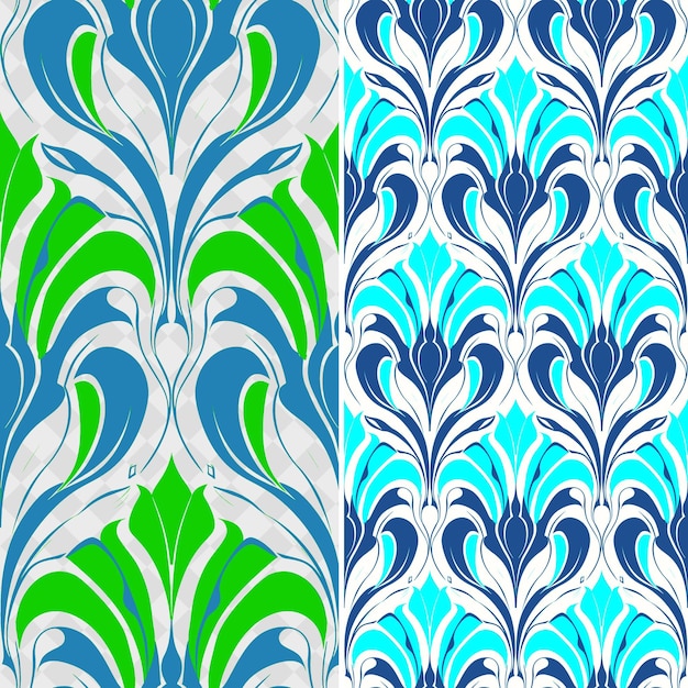 a set of colorful abstract patterns with different designs