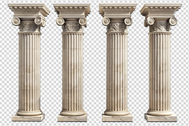 a set of columns with the words columns on them