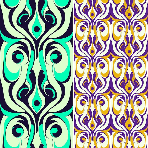 a set of four colorful designs with the title  no  in the center