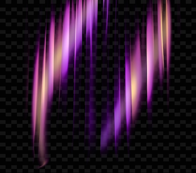 a set of glowing lines with a black background