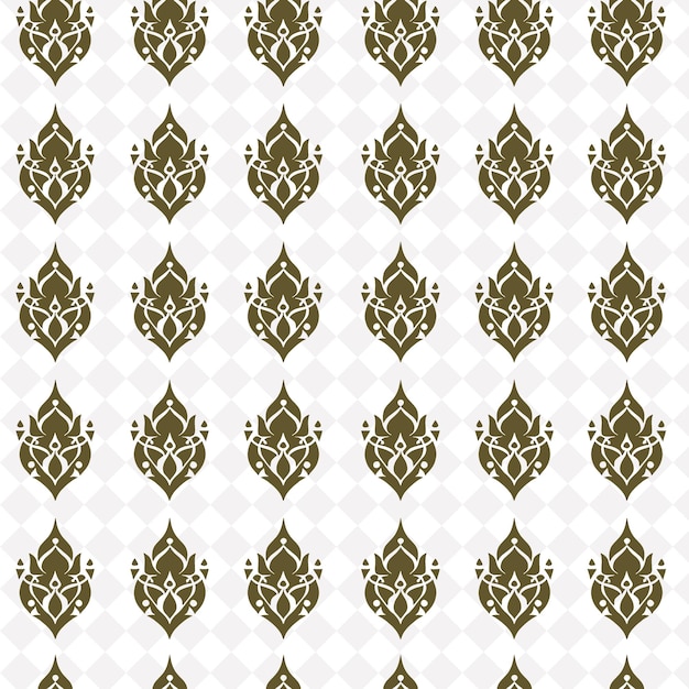 PSD a set of gold and black floral patterns on a white background vector art illustration