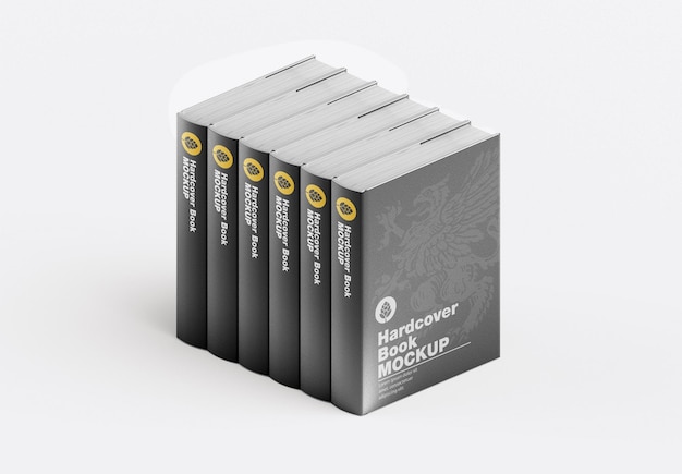 Set Hardcover Book Mockup