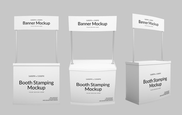 Set mockup booth stamping