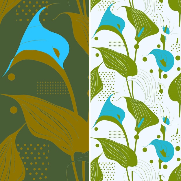 a set of posters for fish and butterflies