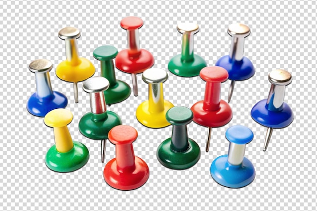 PSD set of push pins in different angles png