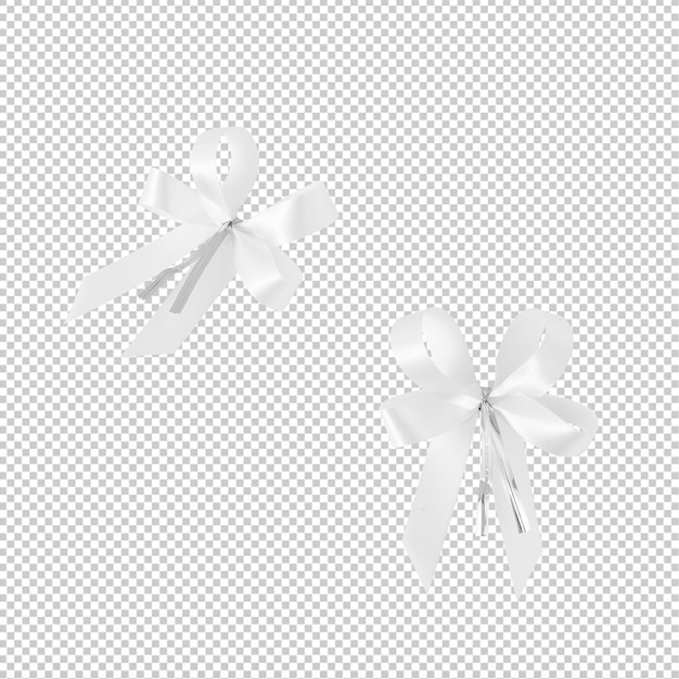 Set of Ribbon decoration cutout Psd file