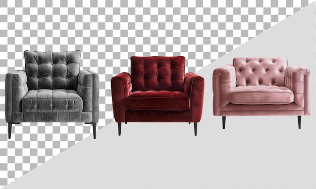 Set of three luxury sofa