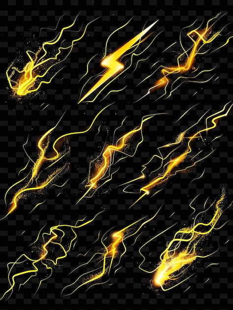 a set of yellow and yellow electric flash of yellow electric flash