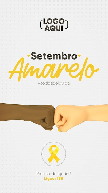 Setembro Amarelo Social Media Story Template