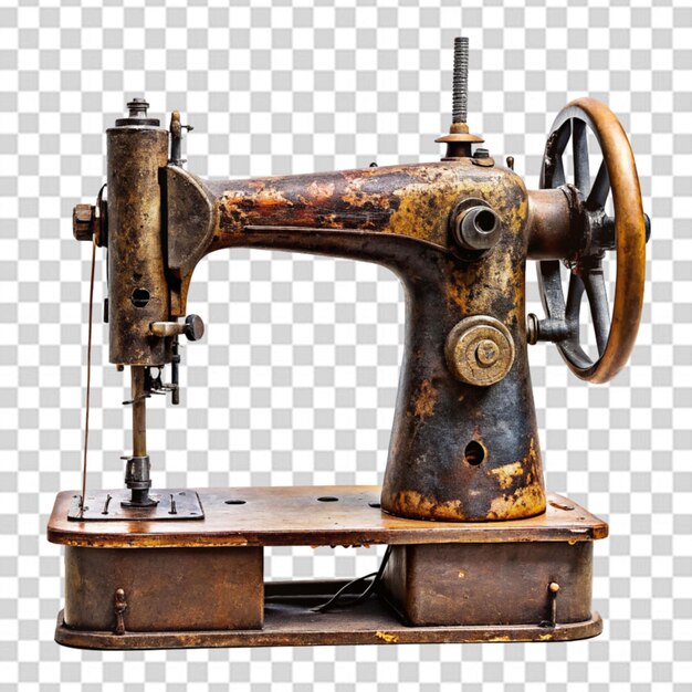 sewing machine 3d render with transparent background