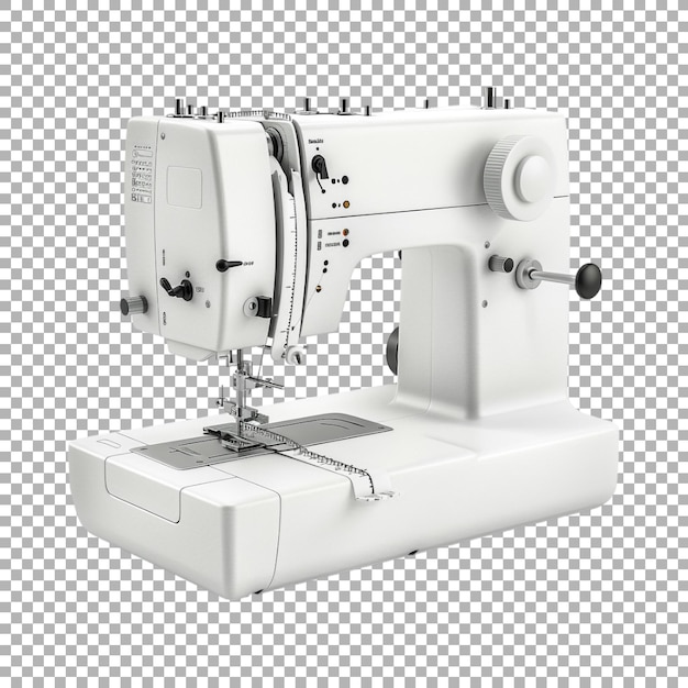 PSD sewing machine on transparent background ai generated