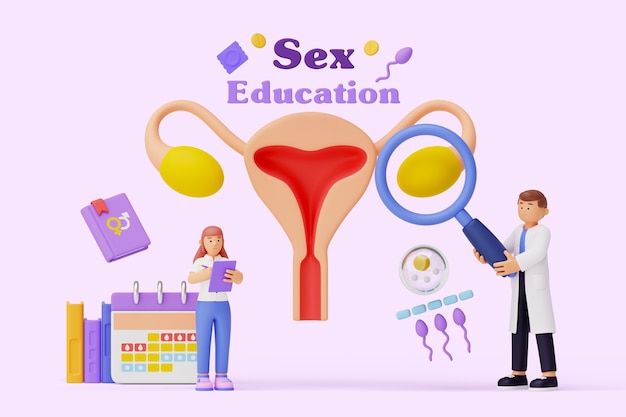 PSD sex education character composition