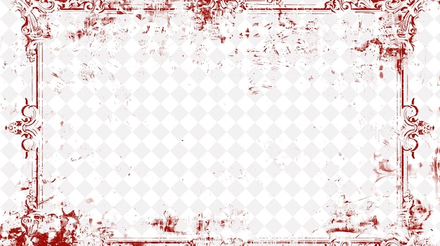 Shabby Chic Frame Border With Soft Feminine Details and Past Creative PNG Abstract Designs