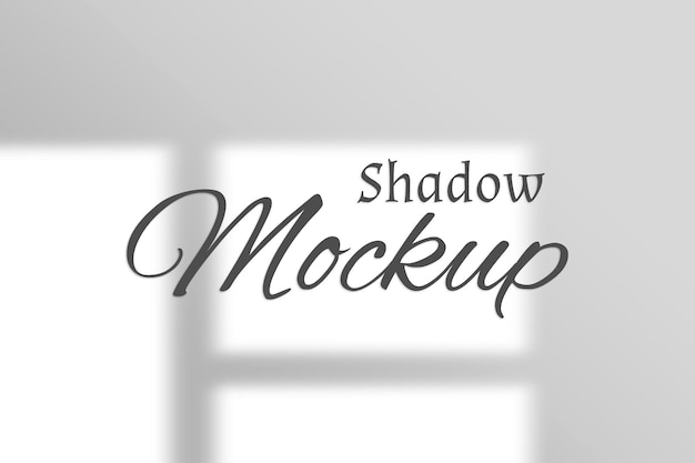 Shadow overlay effect mockup background