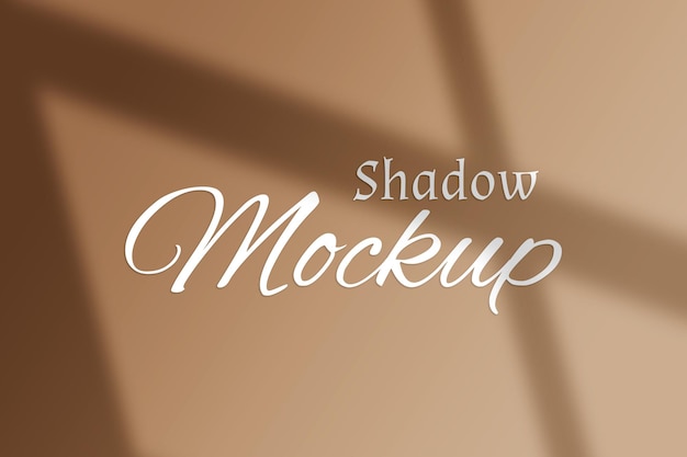 Shadow overlay effect mockup background