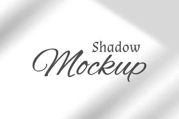 Shadow overlay effect mockup background