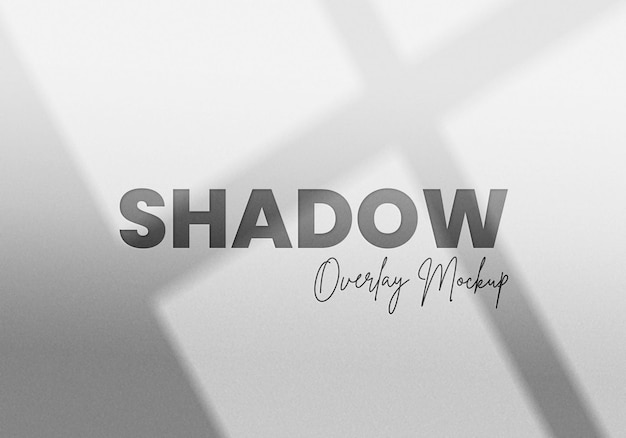 Shadow overlay effect mockup background